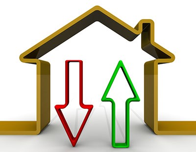 House prices fall again